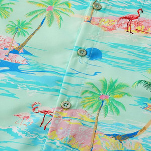 2025 New Summer <b>Men's</b> Casual Short-sleeved Printed <b>Shirt</b> <b>Beach</b> <b>Shirt</b> Fashionable Sublimation <b>Beach</b> <b>Shirts</b> - Product Image 5