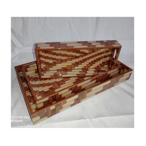 Bandejas de Madera de Diseño Moderno con Diseños y Tamaños Personalizados para Decoración Festiva y Regalos para Exportación desde India - Product Image 3
