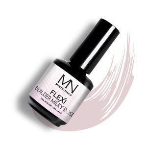 ฝาครอบเจลทาเล็บ UV LED อเนกประสงค์ผลิตใน EU-cpnp-Flexi Builder Milky Rose 12ml - Mystic nails - Product Image 1