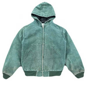 Sudadera con capucha de lavado ácido para mujer, ropa de calle informal, figuras de hombro caído, sudaderas transpirables ecológicas, tejido de algodón 100%, forro polar - Product Image 1