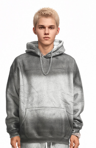 Gradient lourd impression hommes sweats à capuche lâche mode américain Vintage automne Style broderie personnalisée marque col à capuche pour les Couples - Product Image 2