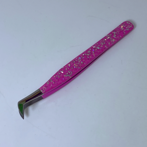 แหนบขนตาปลอมสแตนเลสคุณภาพดีตรงและโค้งแหนบขนตาด้านบนอุปกรณ์ต่อขนตา - Product Image 1