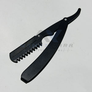 Rasoir professionnel pour hommes, fin et pliable, nouveau style vintage, rasoir de barbier à verrouillage oscillant avec lame en acier inoxydable - Product Image 4