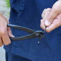 Wazakura – coupe-fil forgé à la main, ensemble d'outils pour bonsaï et jardinage, poignée antidérapante, revêtement noir de haute qualité, en carbone S55C, fabriqué au japon