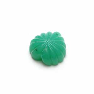 Pierre précieuse en forme de coeur chrysoprase australienne pierre à sculpter naturelle - Product Image 2