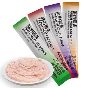 Toptan 15g/şerit toplu ıslak kedi maması organik tavuk sığır eti aperatifler besi ve beslenme kaynağı kedinin en iyi kaynağı - Product Image 2