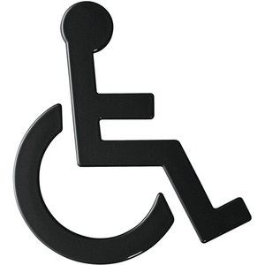 สัญลักษณ์ HEWI Barrier-Free รุ่น 801.91.030 สติ๊กเกอร์ติดผนังโพลีเอไมด์ สีหมายเลข 90 135 มม. ความกว้าง 150 มม. ความสูง 3 มม. ความหนา - Product Image 1