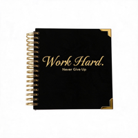 Carnet de notes personnalisé A5 avec couverture en lin, reliure spirale, agenda hebdomadaire/mensuel, 100 feuilles, cadeau, couleur et logo personnalisés