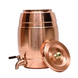 2025 articles de vente chauds Copper Barel Matka 12 L, un trésor intemporel de la tradition, le baril de cuivre matka contient l'essence - Product Image 6