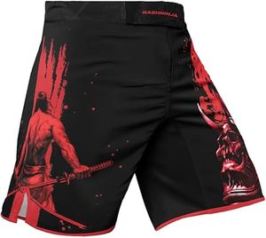 Pantalones cortos MMA de poliéster de alta calidad para hombre, venta al por mayor, tarifa de fábrica, fabricante profesional, patrón sólido con logotipos sublimados - Product Image 2