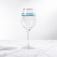 Verres à cocktail rouges, gobelets en verre, écologiques, couleur personnalisée, luxe, verres à pied transparents