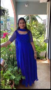 Vestido largo con combinación de colores para hombre y mujer, traje con estampado de Kurti, traje de Anarkali Kurti, hecho a mano, compra del fabricante Gujarat - Product Image 3