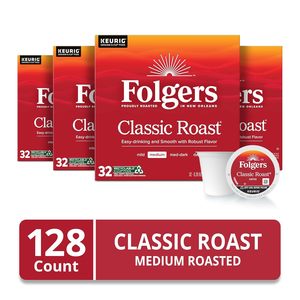 Café Folgers Classic Roast, Tueste Medio, Cápsulas Keurig K-Cup, Cajas de 32 Unidades (Paquete de 4) - Product Image 6