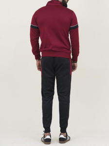 ชุดกีฬาผ้าฝ้ายขนแกะสำหรับผู้ชายชุดวอร์มสำหรับวิ่งแขนยาวระบายอากาศได้ดีไซส์ใหญ่พิเศษสำหรับฤดูหนาว - Product Image 5