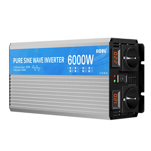 Convertisseur d'énergie pour voiture HOULI 12V 6000W à onde sinusoïdale pure, transformateur multifonctionnel 24V vers 220V - Product Image 1