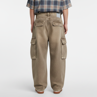 Pantalon cargo vintage délavé pour homme, coupe ample, multi-poches, style workwear, jambe large, streetwear décontracté, 100% coton, effet vieilli