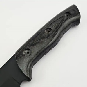 Factory Ready Stock Custom Handmade 1095 Damascus Steel Micarta Handle HTTC STORE Hunting Fixed Blade Knife Black Powder Coated - Product Image 3