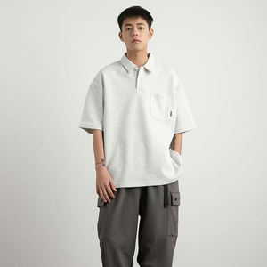 Fabricant professionnel, fabrication en usine, chemises décontractées surdimensionnées pour hommes, quart de boutonnière, service OEM personnalisé - Product Image 5