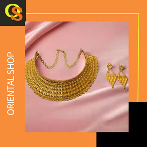 Boucles d'oreilles collier en vrac serties de boucles d'oreilles collier de style tendance plaqué or 22 carats à vendre par les exportateurs - Product Image 3