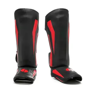 GAF白色泰拳泰拳垫MMA武术胫骨护板，用于保护男女泰拳垫