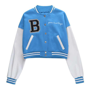 2025 Xozewear Fashion Wholesale High Quality Varsity Jacket Vintage Washed <b>Jeans</b> Denim Jacket - Product Image 6