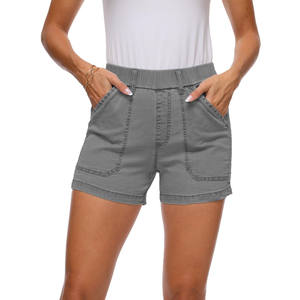 Pantalones de chándal para mujer Pantalones cortos ajustados para mujer Logotipo personalizado Venta al por mayor Playa Hip Running Gym Pantalones Spandex Stretch Yoga Shorts para mujer - Product Image 1