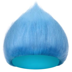 Geyoga Perruque Unisexe Réglable Amusante, Bandeau Cheveux Crépus, Coiffure Originale pour Mardi Gras, Halloween, Fête Costumée (Bleu Clair 1 Pièce) - Product Image 1