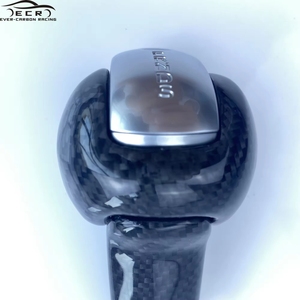 Ever-manija de engranaje de fibra de carbono personalizada para coche Ford Mustang, perilla de palanca de cambios de carbono - Product Image 5