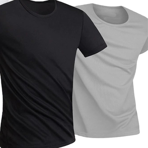 เสื้อยืดผู้ชายโอเวอร์ไซซ์เสื้อยืดผ้าฝ้ายสำหรับฤดูร้อนเสื้อยืดทรงพอดีตัวสีพื้นทรงพอดีตัว - Product Image 1