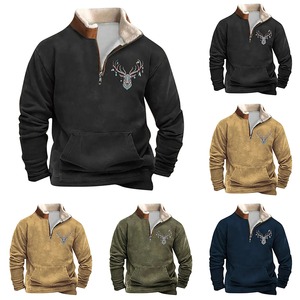 Sweats à capuche classiques Sweats confortables à la mode Hommes pour un usage quotidien Tenues décontractées Fabrication Basics Coton mélangé - Product Image 5