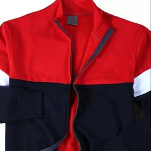 OEM et ODM personnalisé marque à la mode respirant Casual 100% coton boucle tricot hiver col montant fermeture éclair complète pour hommes - Product Image 4