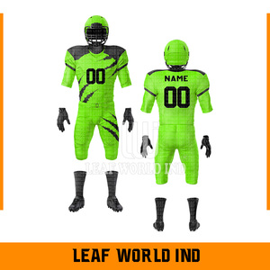 Venta al por mayor de alta calidad de fútbol americano Jersey cómodo equipo desgaste uniforme con mangas cortas MOQ bajo diseño transpirable - Product Image 5