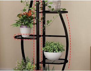 Hot Selling White Metal Garden Multi-Tier Rack Plant <b>Stands</b> In Antique Shape Of <b>Vase</b> - Product Image 2