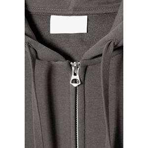 Pull à capuche pour homme 100% coton oversize avec fermeture éclair et effet soleil dégradé Streetwear vintage décontracté à capuche personnalisable - Product Image 4