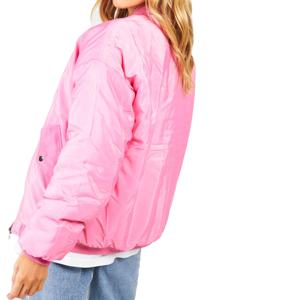 2025 nuevo estilo chaqueta de satén forrada de tela para mujer transpirable cómoda con chaquetas de satén de Color personalizado para mujer ropa de calle - Product Image 2