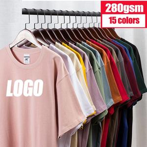 Wholesale New Plus Size Men's Half Sleeve Silk Screen Printed 100% Cotton Solid Regular Fit Custom Color <b>Summer</b> T-<b>Shirt</b> - Product Image 2