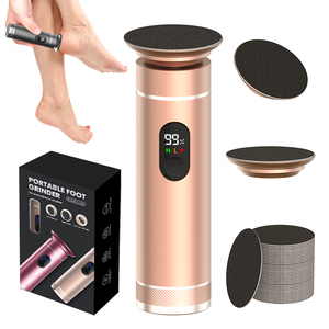 Ponceuse électrique pour pieds en alliage d'aluminium - Double alimentation Type-C/Batterie, outil de <span class=keywords><strong>pédicure</strong></span> pour éliminer les callosités et les peaux mortes - Product Image 1