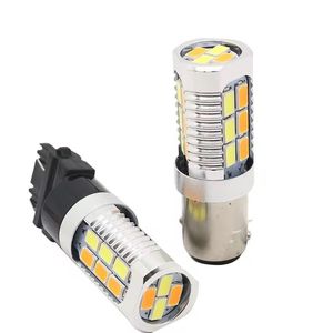 หลอดไฟ T15 LED คู่สี CANbus 3030 T15 LED สีฟ้าอบอุ่นสีเหลืองอำพันภายในสีแดง24V 12V T10 T15 <span class=keywords><strong>Wy16w</strong></span> T25หลอดไฟ LED อัตโนมัติ - Product Image 1