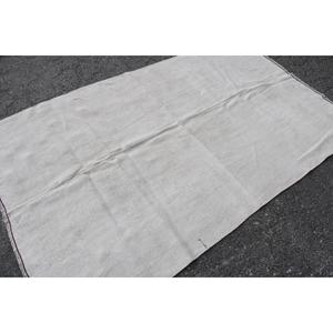 Alfombra turca vintage, alfombra de 4.7x7.1 pies, alfombra blanca con motivos de plantas y árboles - Product Image 2