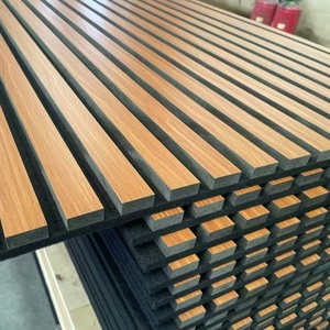 Paneles Acústicos Modernos de MDF de Alta Densidad con Chapa de Madera Natural, Diseño 3D Acanalado <span class=keywords><strong>para</strong></span> <span class=keywords><strong>Paredes</strong></span> de Apartamentos, Salas de Estar y Dormitorios - Product Image 3