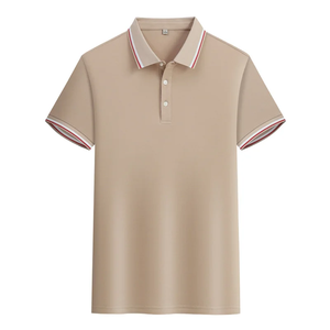 Directo de fábrica personalizado 100% algodón para polos para hombres Jersey transpirable de manga corta para ropa de trabajo ropa deportiva Servicio OEM - Product Image 1