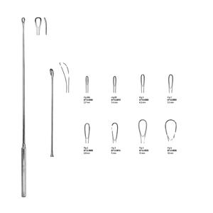 Pince à pierre biliaire en acier inoxydable chirurgical de base Luer Korte Scoop 6.6mm 32 cm Source d'alimentation manuelle pour enlever les calculs biliaires - Product Image 1