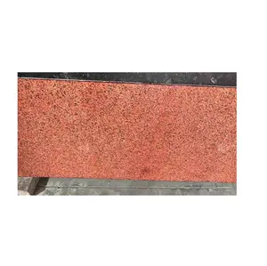 Fornitura diretta della fabbrica lastra di pietra naturale North Kharda granito rosso utilizzato per i ripiani muri di pietra e rivestimenti di edifici