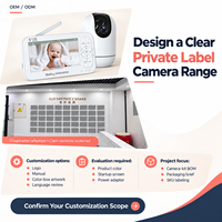 Kit de caméra simple ou double optionnel, moniteur bébé à écran partagé 5 pouces, projet OEM pour importateurs en gros dans le monde entier