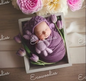 ลังไม้แบบชนบทที่ตั้งท่าโบราณสำหรับเด็กอุปกรณ์ประกอบการถ่ายภาพสำหรับสถานรับเลี้ยงเด็กเด็กวัยหัดเดินห้องนอนห้องนั่งเล่นบ้านไร่ - Product Image 4