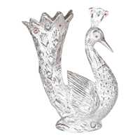 Figurine décorative éléphant en métal plaqué argent, artisanale, de luxe, pour la maison, le bureau, le salon, la table basse, l'étagère, vente en gros