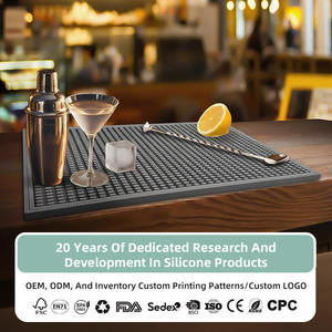 Non-Slip Modern <b>Bar</b> Service Spill <b>Mat</b> Silicone Kitchen Dish Drying <b>Mat</b> Restaurant Kitchen Hotel Counter <b>Bar</b> Pads - Product Image 4