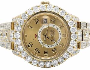 VVS Moissanite นาฬิกาข้อมือออโตเมติกประดับเพชรสีเหลืองติดเพชรแฟชั่นสไตล์ฮิปฮอปสุดหรูจากผู้ผลิต - Product Image 3