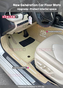 Juego Completo de Alfombrillas para Auto Toyota Camry, Venta al por Mayor, ODM, Cuero Nappa, Sin Costuras, Accesorios de Lujo para Autos, Alfombrillas Personalizadas - Product Image 2