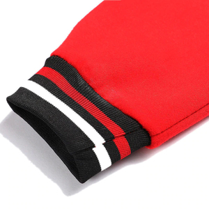 Customizable Men's Letterman Varsity <b>Jacket</b> Reversible Motorcycle Bomber Coat Wool Knitted <b>Fleece</b> <b>Lining</b> Windproof Winter OEM - Product Image 4
